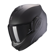 Scorpion EXO-TECH LITE SOLID matt schwarz Klapphelm Rollerhelm Motorradhelm Sonnenblende Vorderansicht