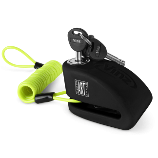 VINZ Pico Alarm Scheibenbremsschloss ART4 - Schwarz