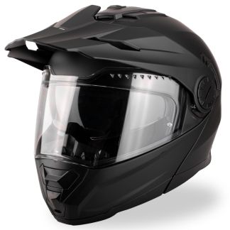 VINZ Prado Enduro Helm / Klapphelm – Matt Schwarz