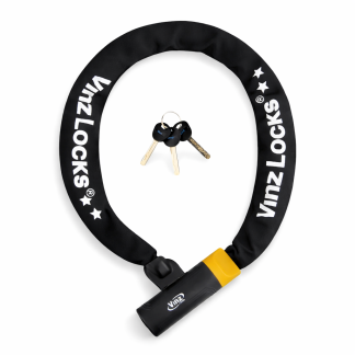 VINZ Salado Kettenschloss | Kette Schloß für Fahrrad | Fahrradschloss mit ART2 Gütezeichen | Panzerschloss aus gehärtetem Stahl 90cm x ø8.3mm